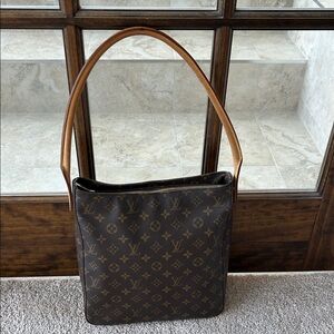 Louis Vuitton Dark Brown Monogram Looping Bag